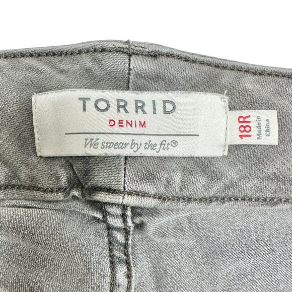 Torrid Denim Jeggings Womens 18R Gray 3 Button and Zip Fly Pockets - Picture 2 of 8